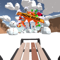 Snow Rider 3D is an amazing online skiing game where you will control a sled sliding down a snowy mountain filled with giant snowmen, rolling snowballs, and towering trees.